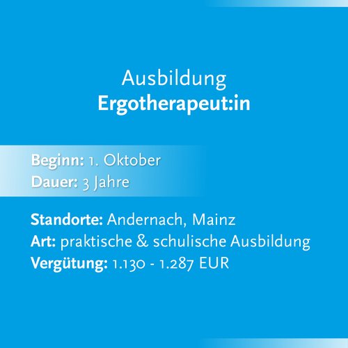 Kurzbeschreibung Ergotherapieausbildung