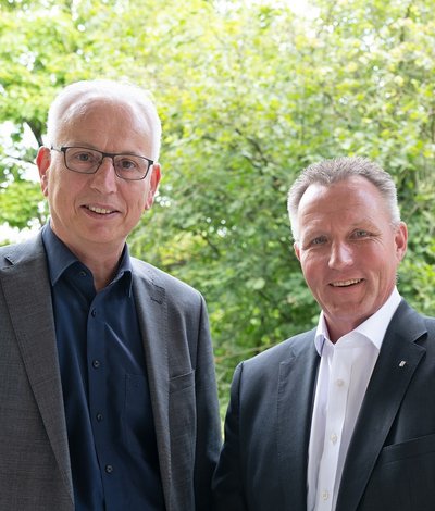Martin Engelhardt (links) und Dr. Thorsten Junkermann.