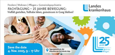 Fachtagung 25 Jahre FWP Gruppe von Menschen legt die Hände übereinander