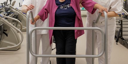 Geriatrische Rehabilitation an der Geriatrischen Fachklinik Rheinhessen-Nahe. Foto: Tobias Vollmer