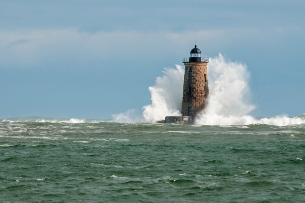 Leuchtturm im Sturm