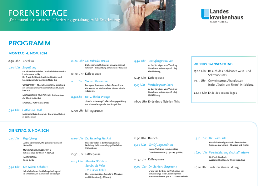 Programm Forensiktage 2024 (PDF)