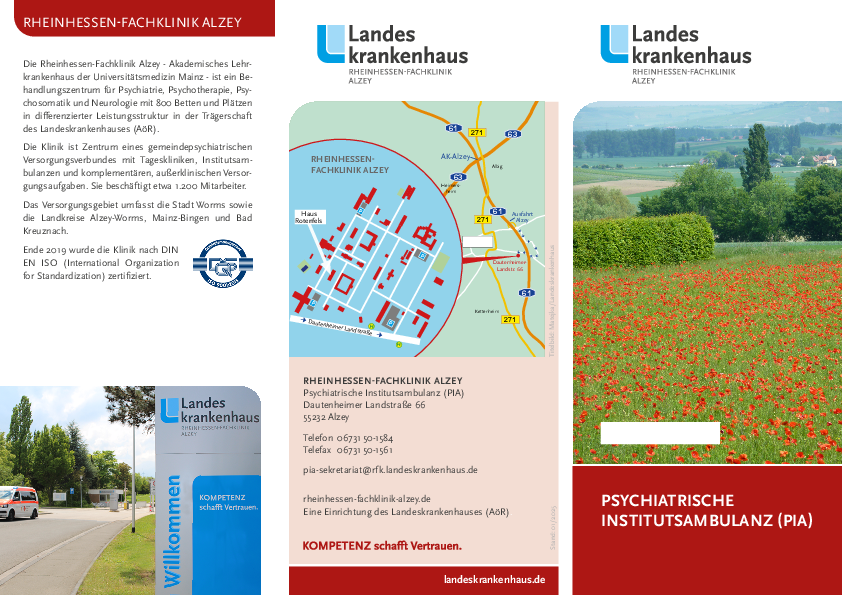 Infobroschüre Psychiatrische Institutsambulanz