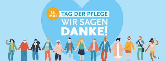 Personenkette mit Herz