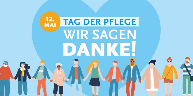 Personenkette mit Herz