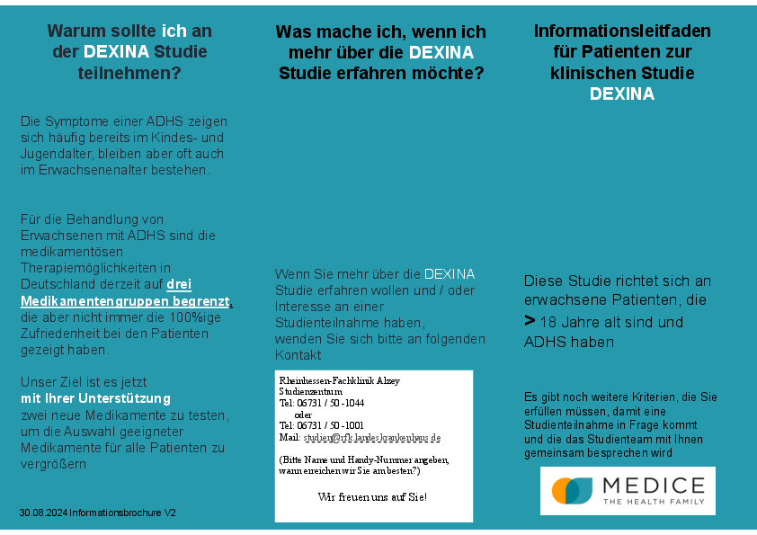 Infolfyer Dexina-Studie