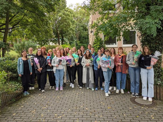 Schüler mit Schultüten