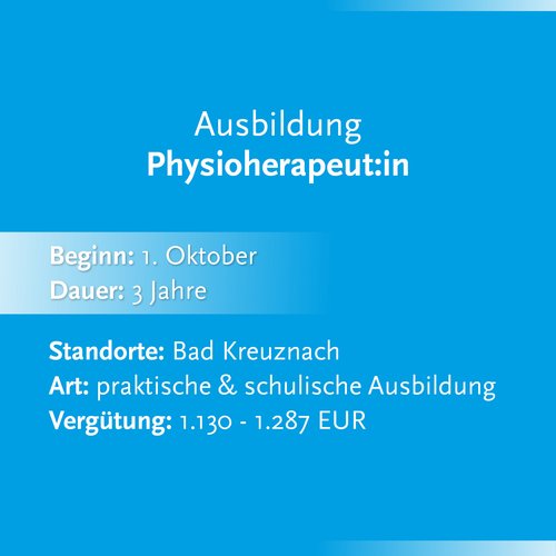 Kurzbeschreibung Physiotherapieausbildung
