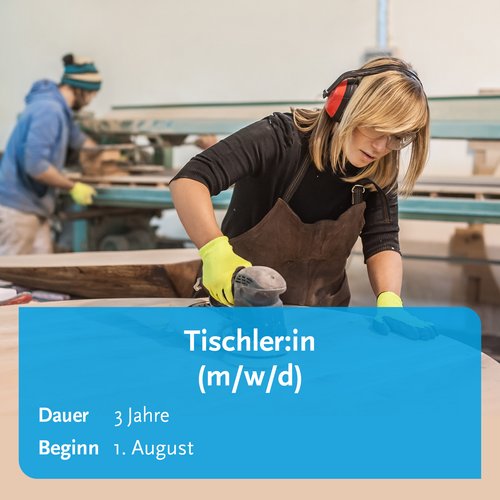 Ausbildung Tischler:in