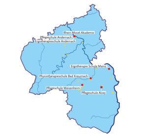 RLP-Karte mit eingezeichneten Standorten