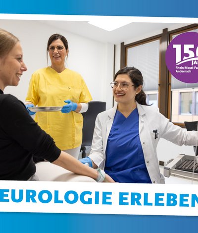 Aktionstag Neurologie - Ärztin untersucht Patientin
