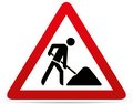 Baustellenschild